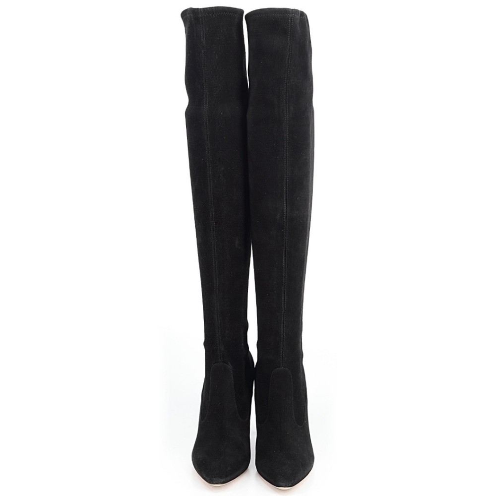 Gianvito Rossi Black Suede OTK Boots (EUR 35) - Picture 2 of 2